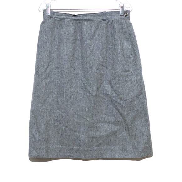 Vintage Pendleton Gray A Line Skirt Wool USA Pockets Womens 16 Waist 29 Inches - Picture 1 of 10